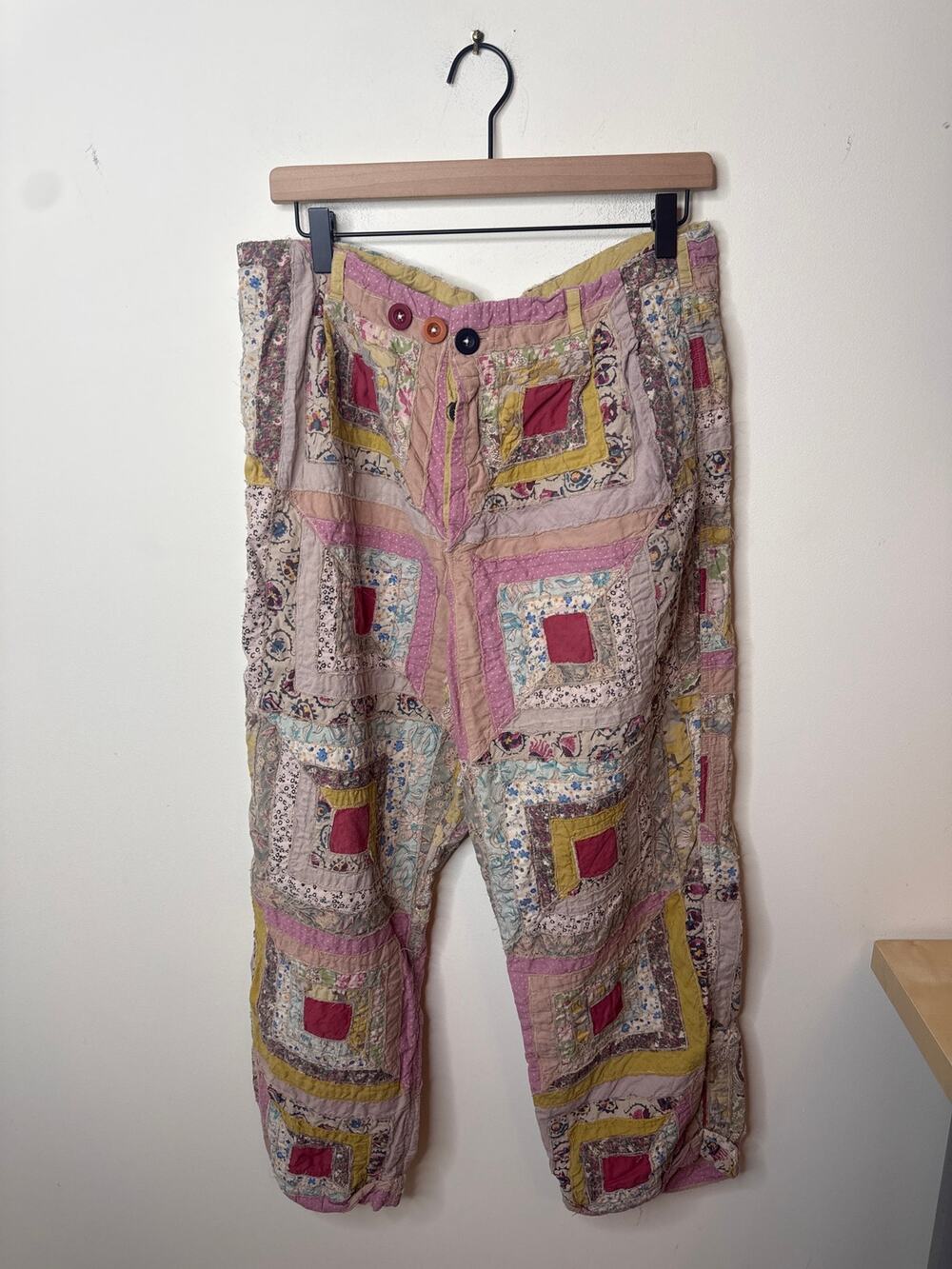 MAGNOLIA PEARL Quiltwork Charmie Trousers #308 in Sundaze Quilt Pink ONE SIZE